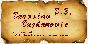 Daroslav Bujkanović vizit kartica